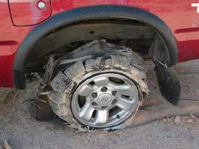 Accidents caused by tire blowouts